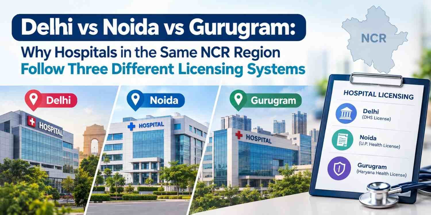 Delhi vs Noida vs Gurugram: Why Hospitals in the Same NCR Region Follow Three Different Licensing Systems